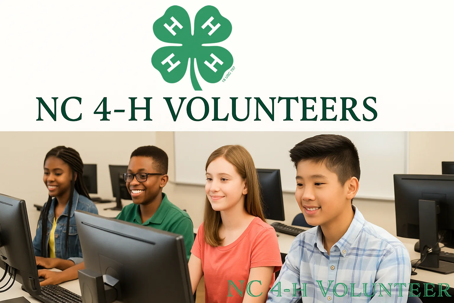 4-H volunteers learning together